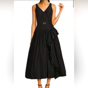 Karl Lagerfeld Paris Taffeta Belted Dress - S2514